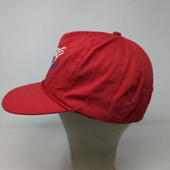 Sport Service Men's Snapback Trucker Hat Red OSFA Embroidered Logo Vintage - Picture 6 of 14